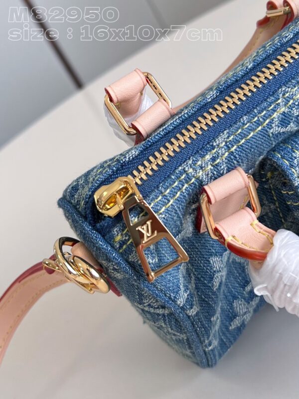 Louis Vuitton Nano Speedy Monogram Denim
