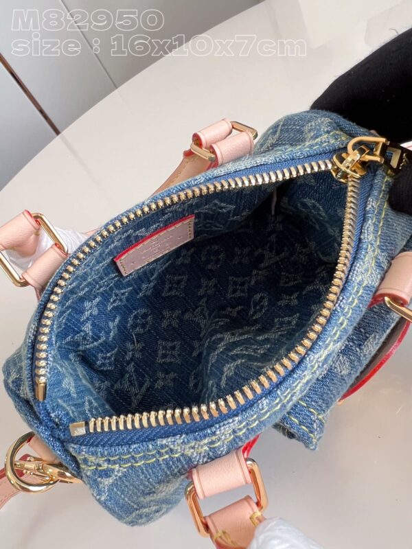 Louis Vuitton Nano Speedy Monogram Denim