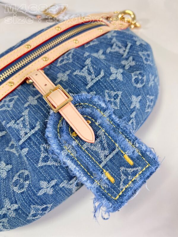 Louis Vuitton High Rise Monogram Denim