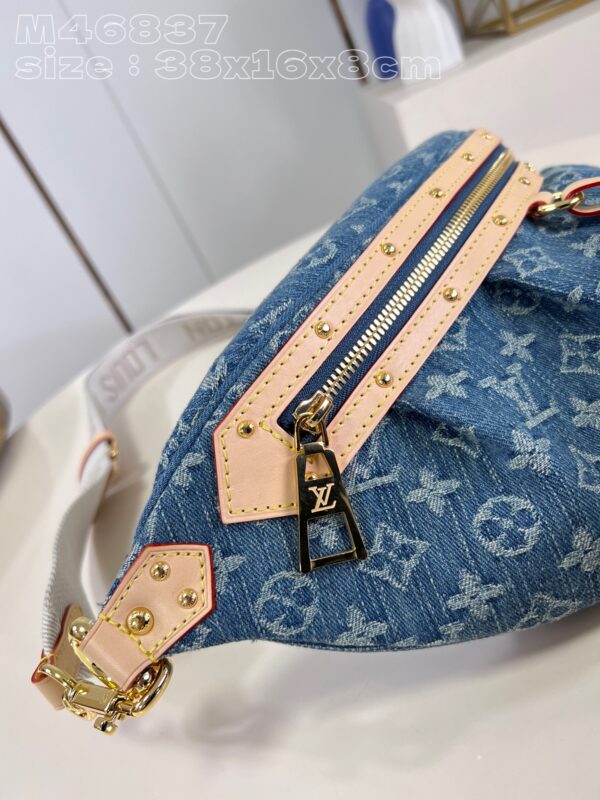 Louis Vuitton High Rise Monogram Denim