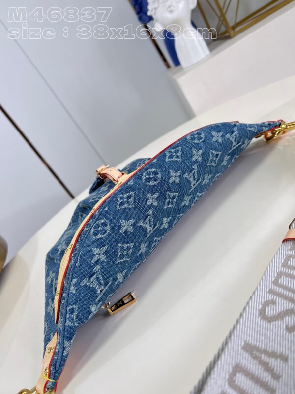 Louis Vuitton High Rise Monogram Denim