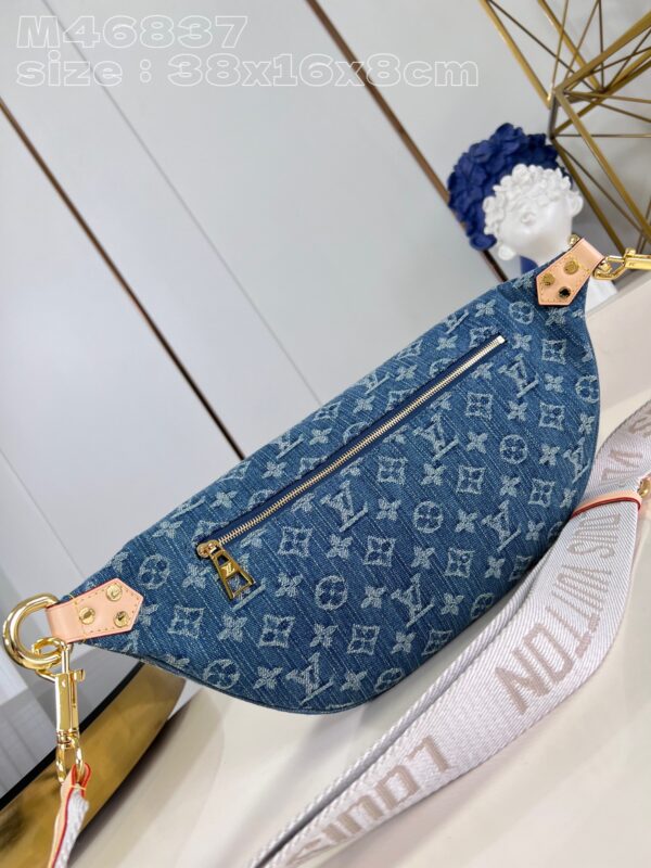 Louis Vuitton High Rise Monogram Denim