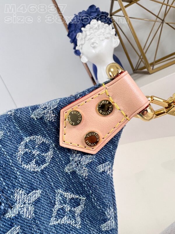 Louis Vuitton High Rise Monogram Denim