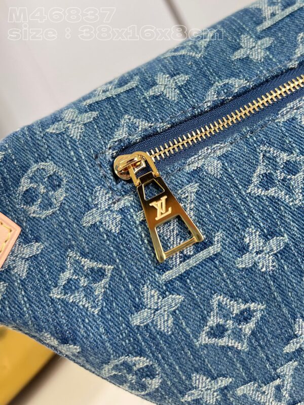 Louis Vuitton High Rise Monogram Denim