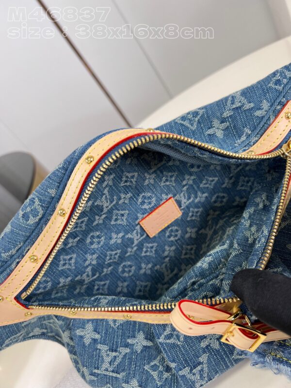 Louis Vuitton High Rise Monogram Denim