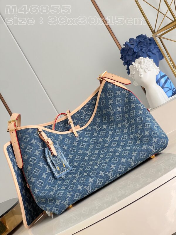 Louis Vuitton CarryAll MM Monogram Denim