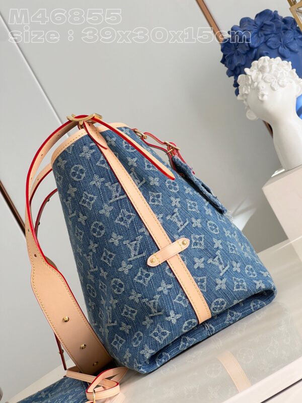 Louis Vuitton CarryAll MM Monogram Denim