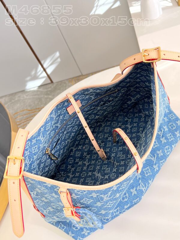 Louis Vuitton CarryAll MM Monogram Denim