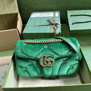 Gucci GG Marmont small velvet shoulder bag