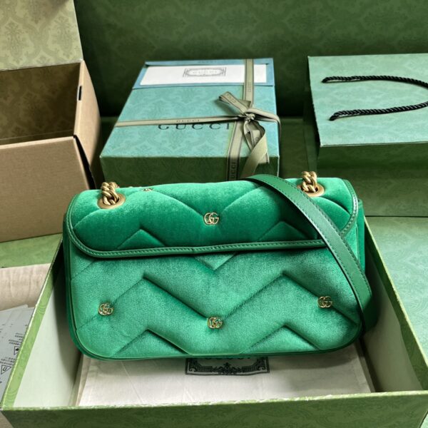 Gucci GG Marmont small velvet shoulder bag