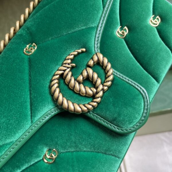 Gucci GG Marmont small velvet shoulder bag