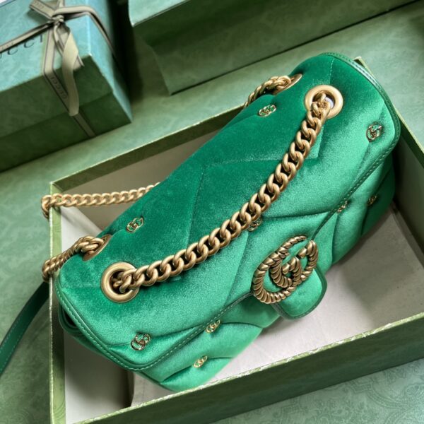 Gucci GG Marmont small velvet shoulder bag