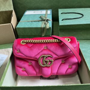 Gucci GG Marmont small velvet shoulder bag
