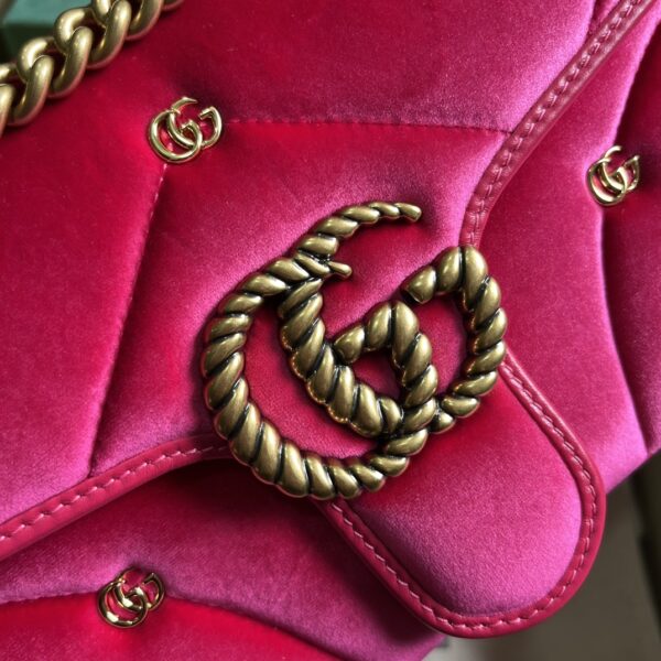 Gucci GG Marmont small velvet shoulder bag