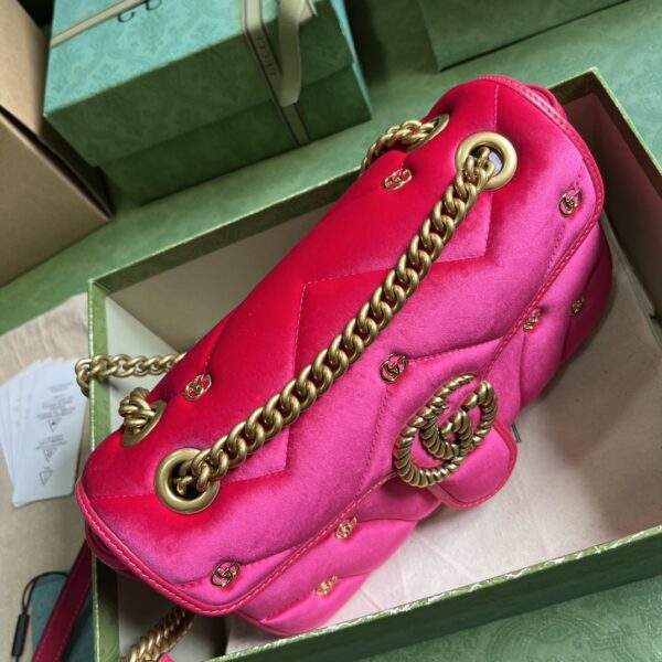 Gucci GG Marmont small velvet shoulder bag