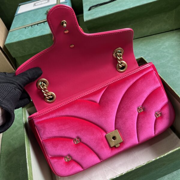 Gucci GG Marmont small velvet shoulder bag