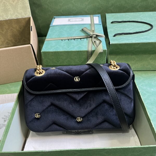 Gucci GG Marmont small velvet shoulder bag