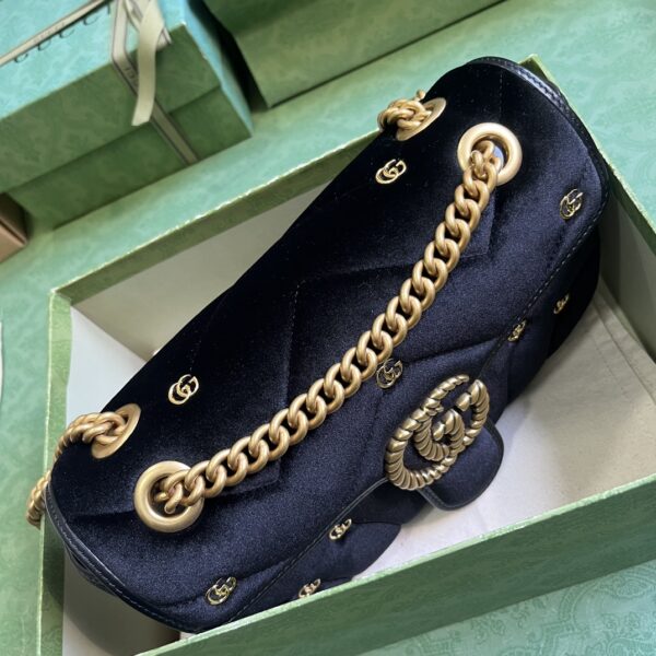 Gucci GG Marmont small velvet shoulder bag