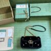 Gucci GG Marmont small velvet shoulder bag