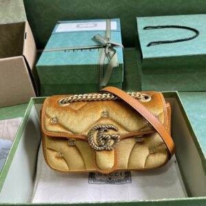 Gucci GG MARMONT MINI velvet SHOULDER BAG