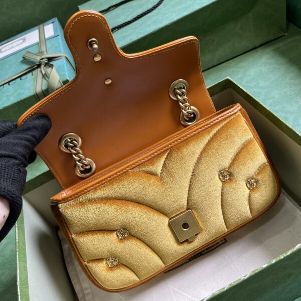 Gucci GG MARMONT MINI velvet SHOULDER BAG