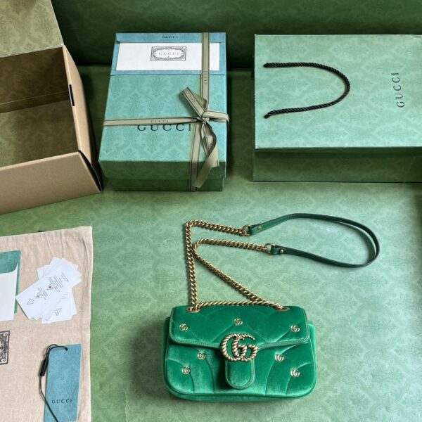 Gucci GG MARMONT MINI velvet SHOULDER BAG