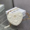 Dior Caro Heart Pouch With Chain