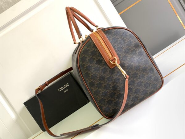CELINE LARGE TRAVEL BAG IN TRIOMPHE CANVAS