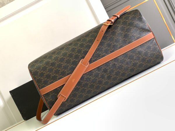 CELINE LARGE TRAVEL BAG IN TRIOMPHE CANVAS