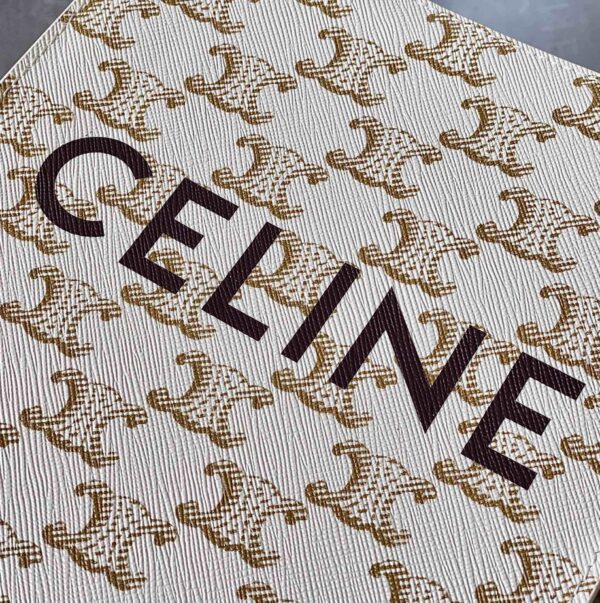 CELINE MINI VERTICAL CABAS IN TRIOMPHE