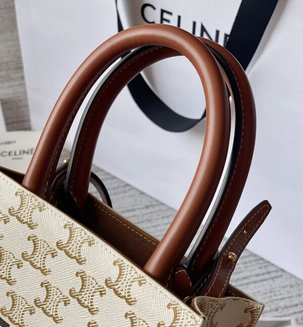 CELINE MINI VERTICAL CABAS IN TRIOMPHE