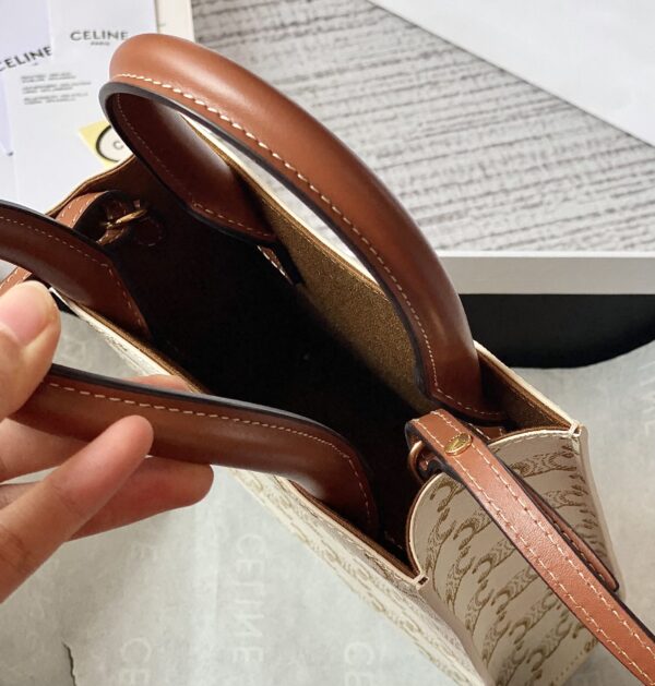 CELINE MINI VERTICAL CABAS IN TRIOMPHE