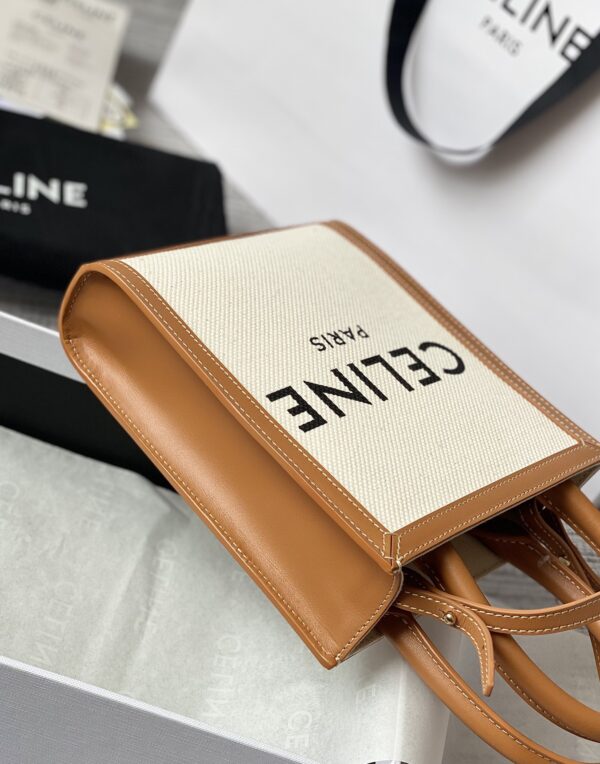 CELINE MINI VERTICAL CABAS IN TRIOMPHE