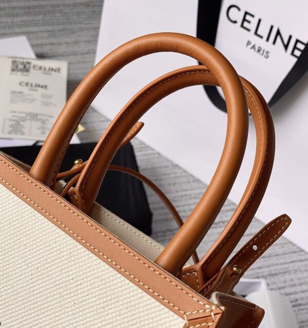 CELINE MINI VERTICAL CABAS IN TRIOMPHE