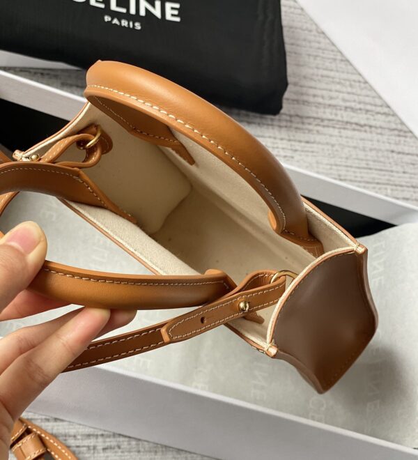 CELINE MINI VERTICAL CABAS IN TRIOMPHE