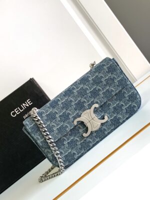 CELINE CHAIN SHOULDER BAG CLAUDE