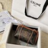 CELINE CLUTCH WITH CHAIN IN TRIOMPHE CANVAS AND LAMBSKIN