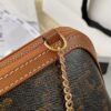 CELINE CLUTCH WITH CHAIN IN TRIOMPHE CANVAS AND LAMBSKIN