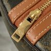 CELINE CLUTCH WITH CHAIN IN TRIOMPHE CANVAS AND LAMBSKIN