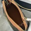 CELINE CLUTCH WITH CHAIN IN TRIOMPHE CANVAS AND LAMBSKIN