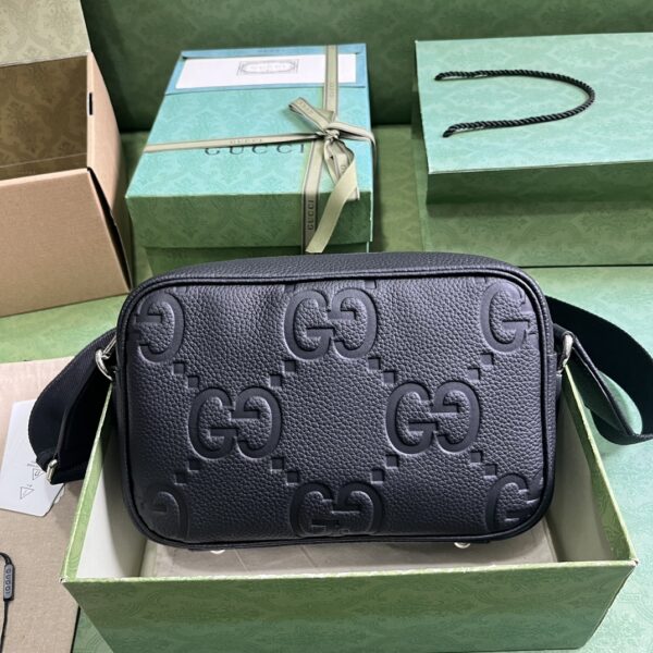 GUCCI JUMBO GG MEDIUM MESSENGER BAG