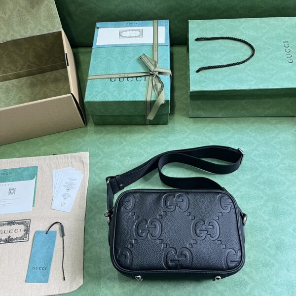 GUCCI JUMBO GG MEDIUM MESSENGER BAG