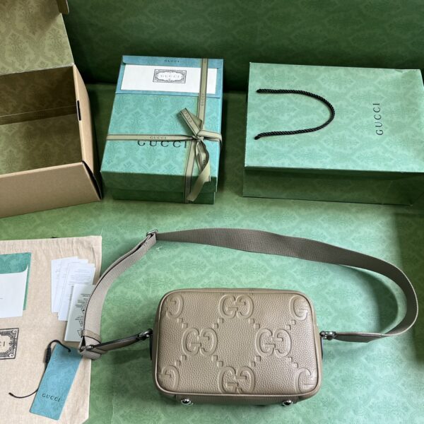 GUCCI JUMBO GG MEDIUM MESSENGER BAG