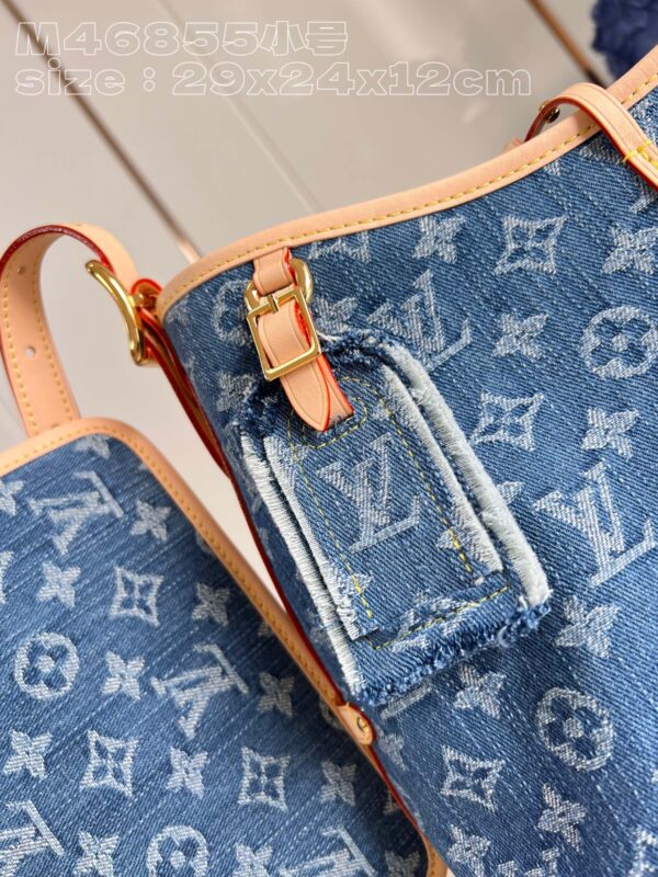 Louis Vuitton CarryAll MM Monogram Denim