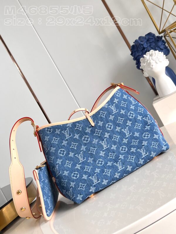 Louis Vuitton CarryAll MM Monogram Denim