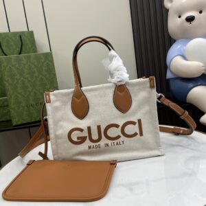 Gucci MINI TOTE BAG WITH GUCCI PRINT