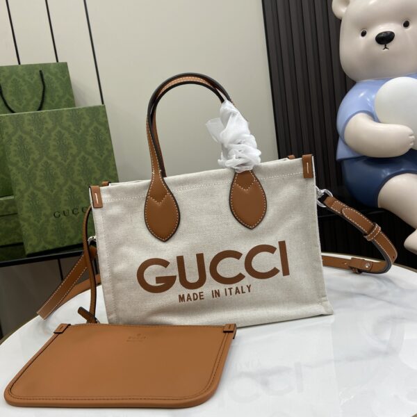 Gucci MINI TOTE BAG WITH GUCCI PRINT