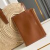 CELINE CELINE CLASSIC PANIER SMALL BRAIDED TRIOMPHE IN RAFFIA AND CALFSKIN TAN