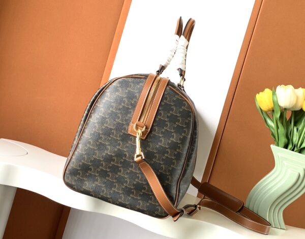 CELINE LARGE TRAVEL BAG IN TRIOMPHE CANVAS