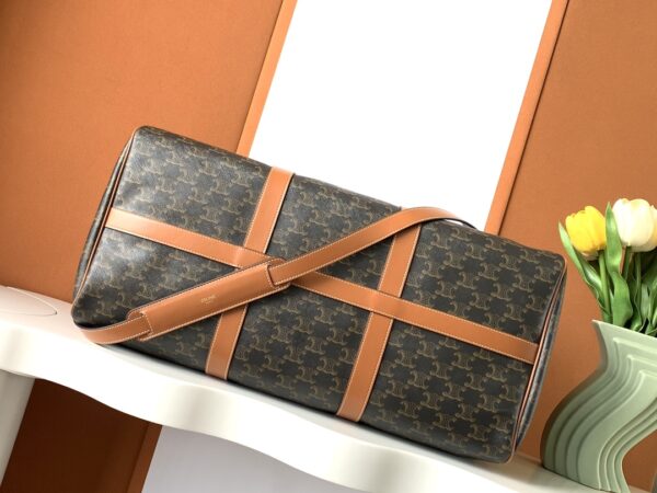 CELINE LARGE TRAVEL BAG IN TRIOMPHE CANVAS